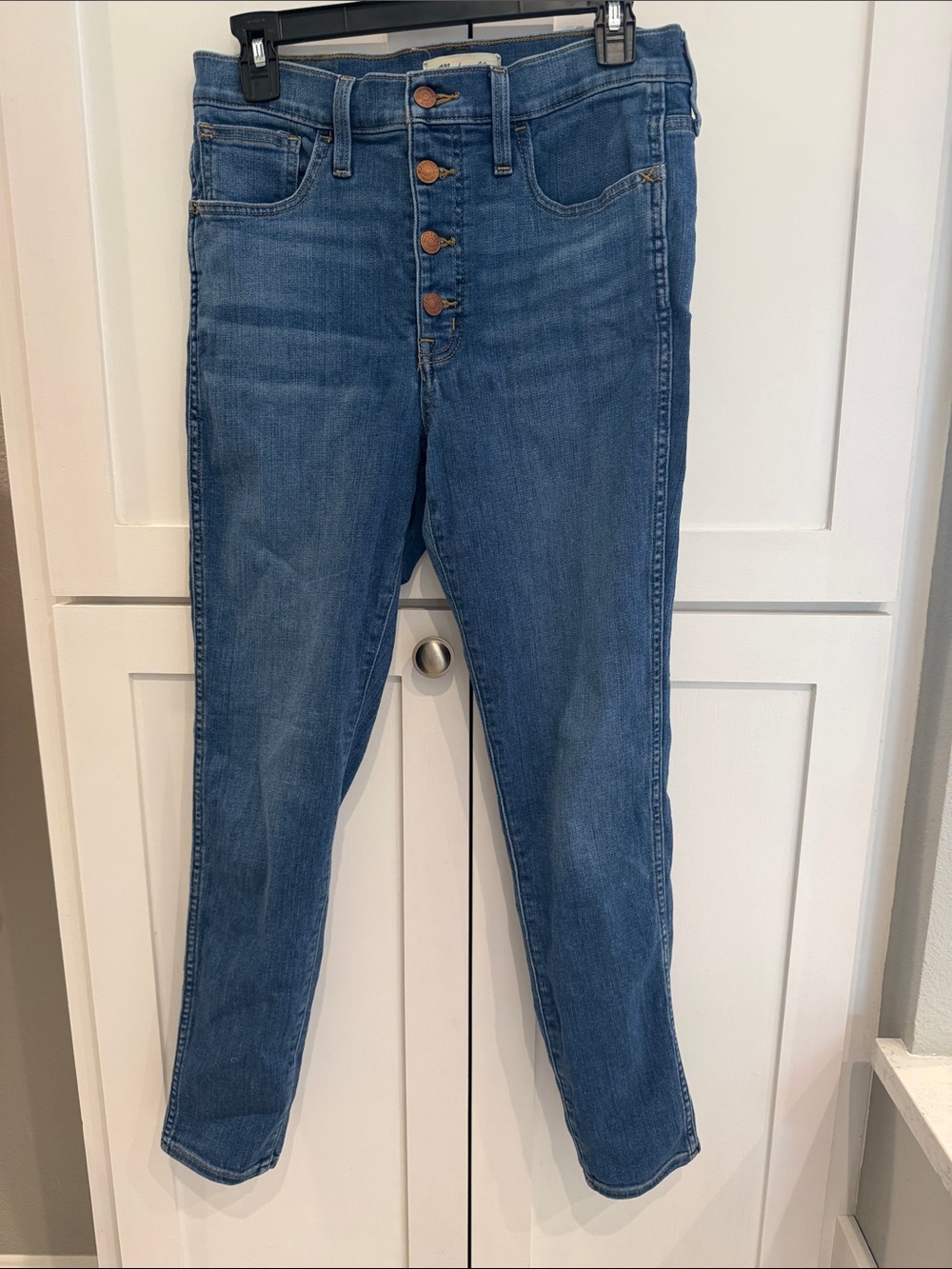 MADEWELL Sz 29 10” Roadtripper  High-Rise Button-Fly Women's Blue Jeans